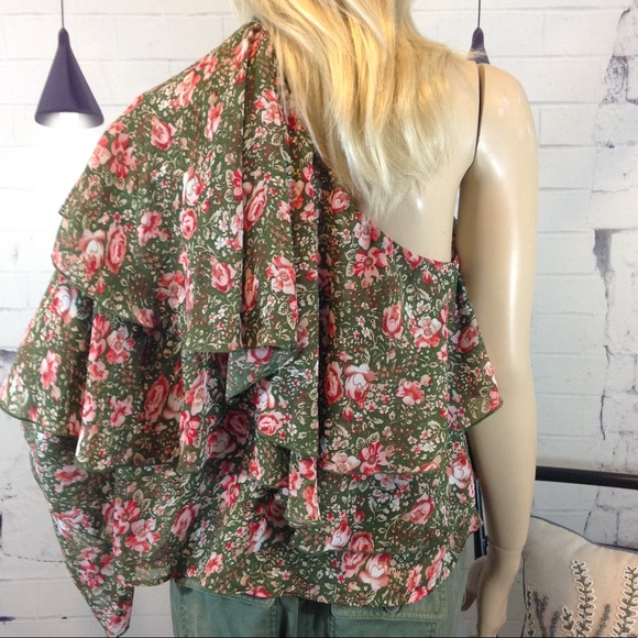 🆕 Mac&Me Ribbon Choker Ruffle Sleeve Top - Picture 3 of 5